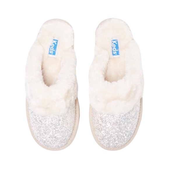 Keds silver glitter ivory color mule slippers.NWT - Picture 1 of 1